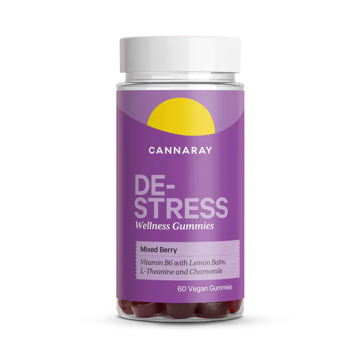 Cannaray De-Stress Mixed Berry 60 Gummies