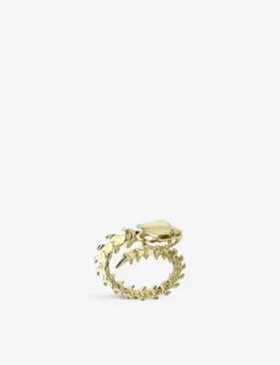SHAUN LEANE Serpent Trace yellow gold vermeil wrap ring - P