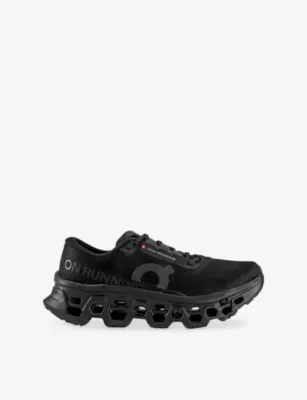 ON Cloudmonster 3 Woven Trainers - EUR 41 / 7 UK MEN in BLACK BLACK – Mens | Trainers | Lace up trainers