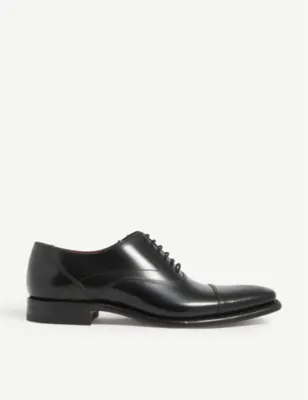 LOAKE Sharp leather Oxford shoes - Dark Brown - EUR 40 / 6 UK MEN in BLACK – Mens | Smart shoes | Oxford shoes