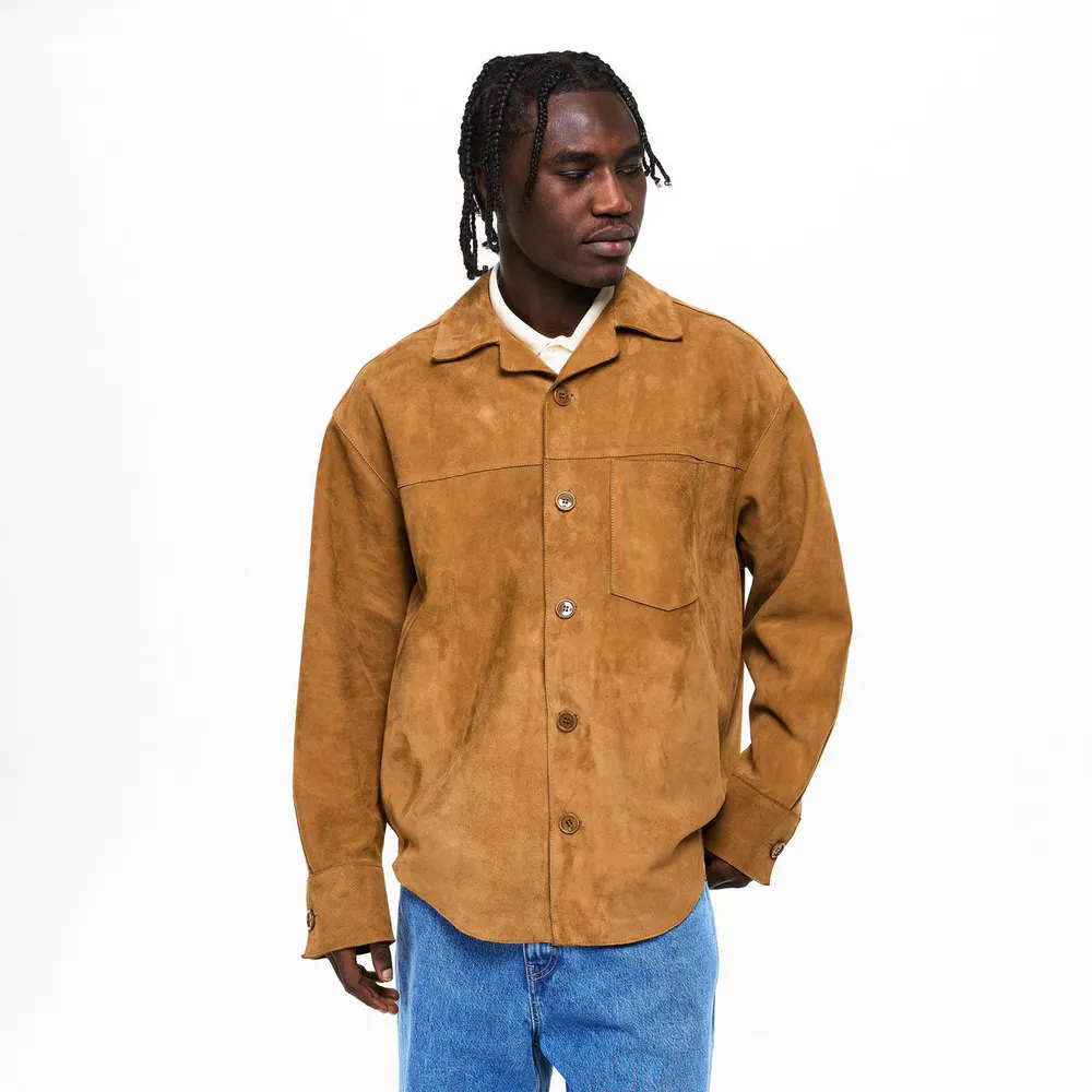 Ami Paris Men's Suede Overshirt detail 3