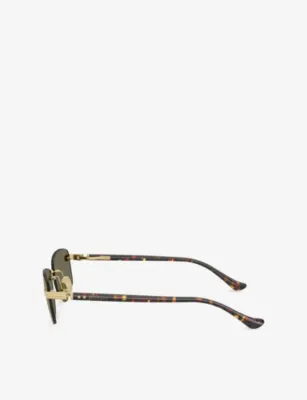 FERRARI FH1029TD Rectangle-Frame Metal Sunglasses detail 2