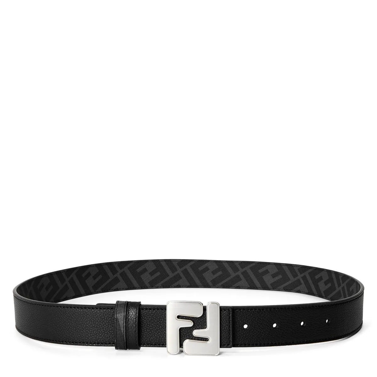 Fendi Men's FF Reversible Leather Belt in Black – Accessories