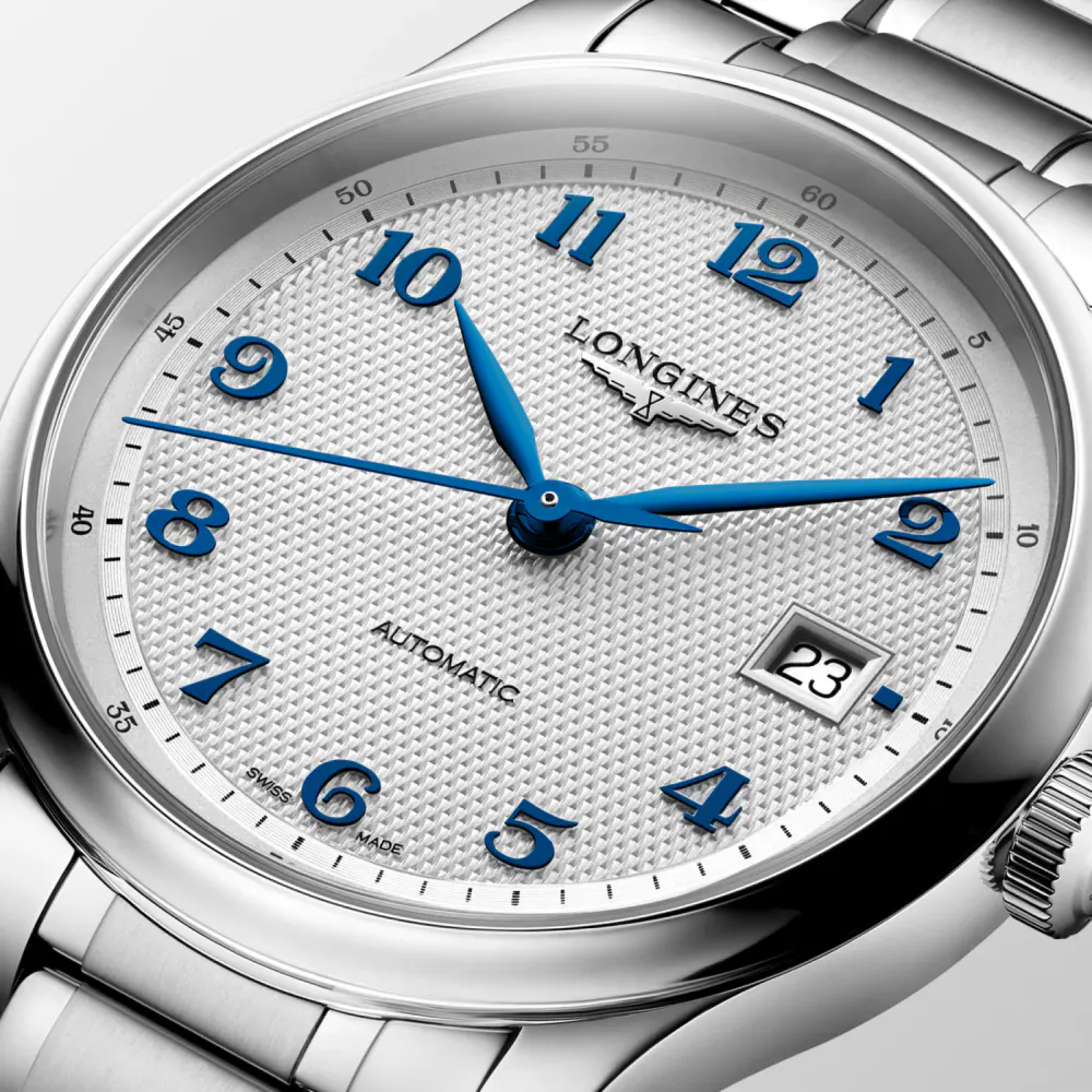 Longines Master Collection Automatic 39mm Mens Watch Silver detail 2