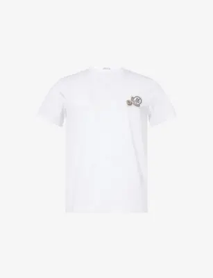 MONCLER Crewneck Double-Badge Cotton T-shirt