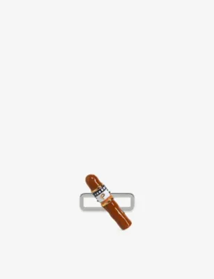 POUBEL Cigar Sterling-Silver and Enamel Charm in SILVER – Mens | Jewellery | Bracelets