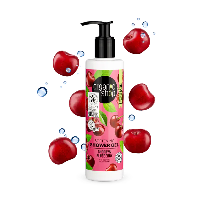 Organic Shop Softening Shower Gel Cherry & Blueberry 280ml detail 2