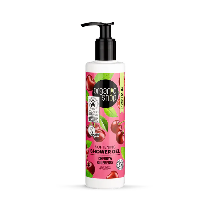 Organic Shop Softening Shower Gel Cherry & Blueberry 280ml