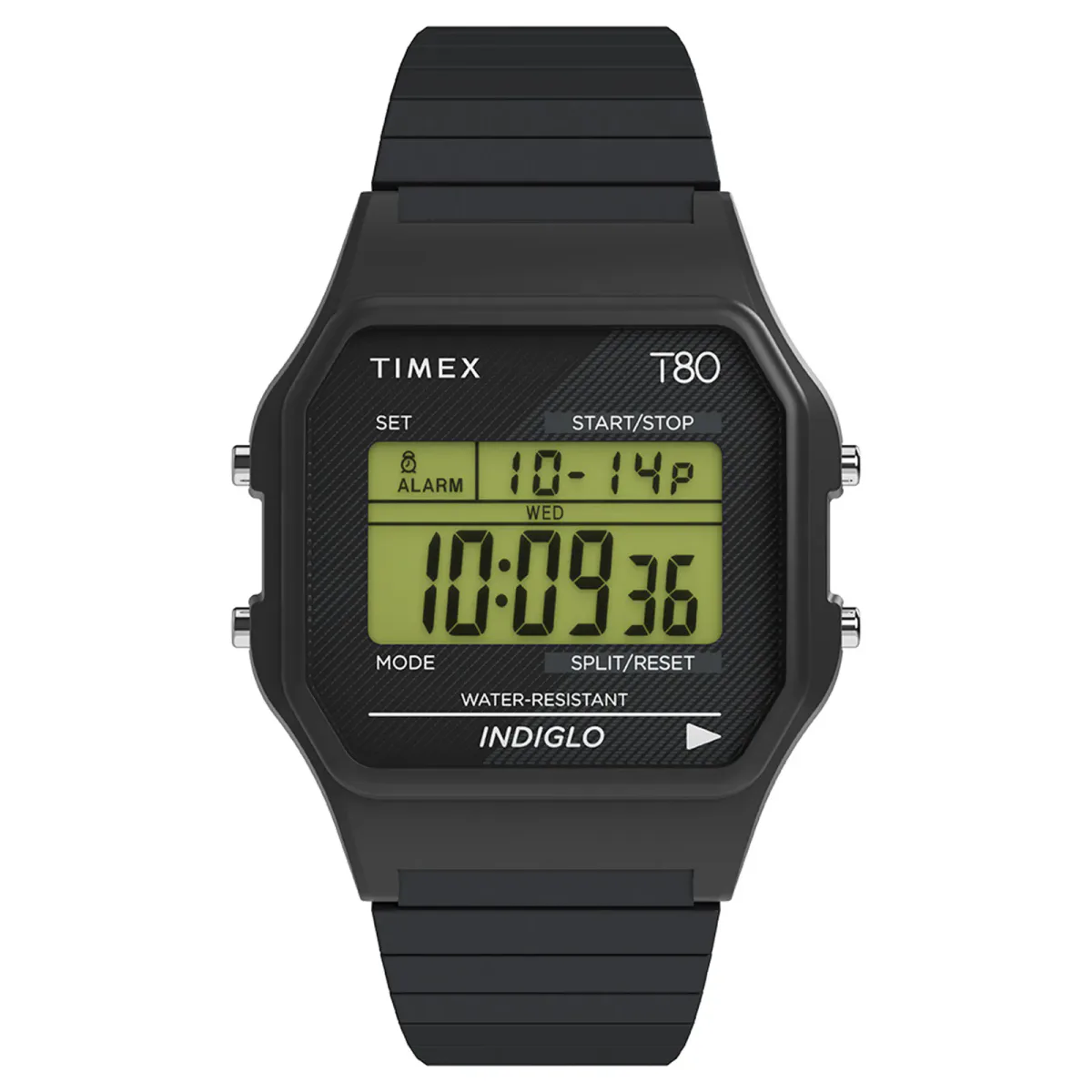 Timex T80 Digital 34mm Unisex Watch Black