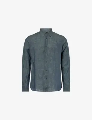 ORLEBAR BROWN Justin Long-Sleeve Linen Shirt