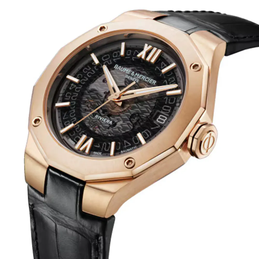 Baume & Mercier Riviera Automatic, Date Display 39mm Mens Watch Black in Black, additional product view 3