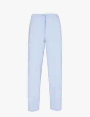 DEREK ROSE Basel relaxed-fit stretch-woven pyjama bottoms