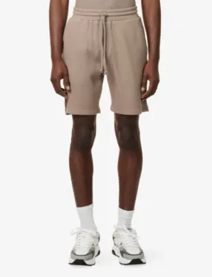 ARNE Relaxed-Fit Waffle Cotton Shorts detail 3
