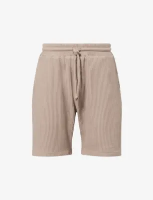 ARNE Relaxed-Fit Waffle Cotton Shorts