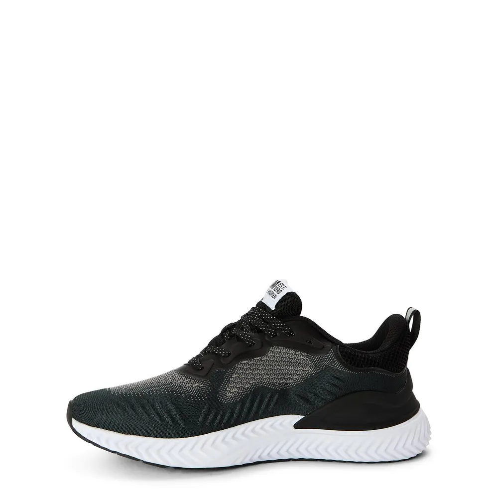 Steve Madden Men's Slater N Low-Top Trainers in Black/Grey, additional product view 2