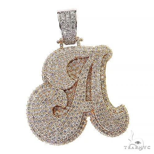 RINA - For Him CUSTOM Diamond Initial Pendant 69118