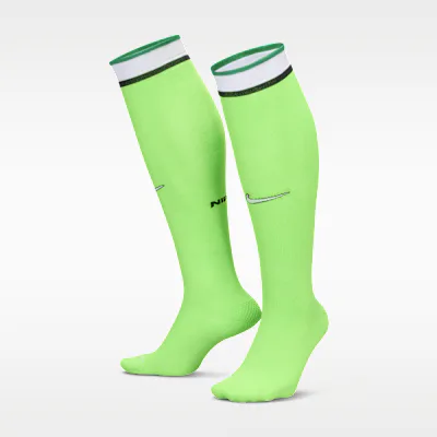 Nike Nigeria VaporFast Home Nike Dri-FIT ADV Football Knee-High Socks - Electric Green/White