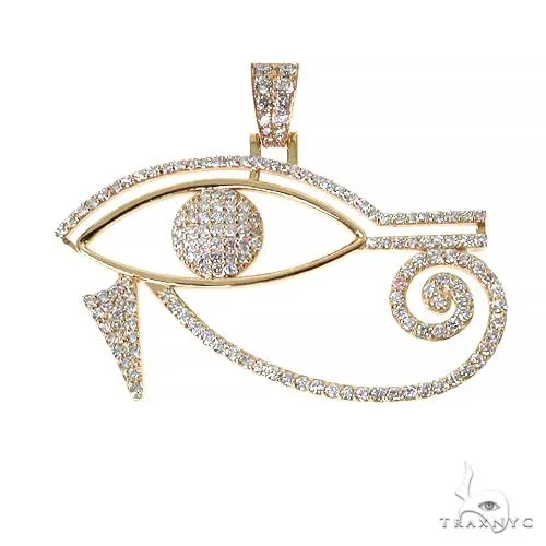 RINA - For Him CUSTOM Custom Made Eye Of Horus Diamond Pendant 67452 in Rose Gold – Pendant
