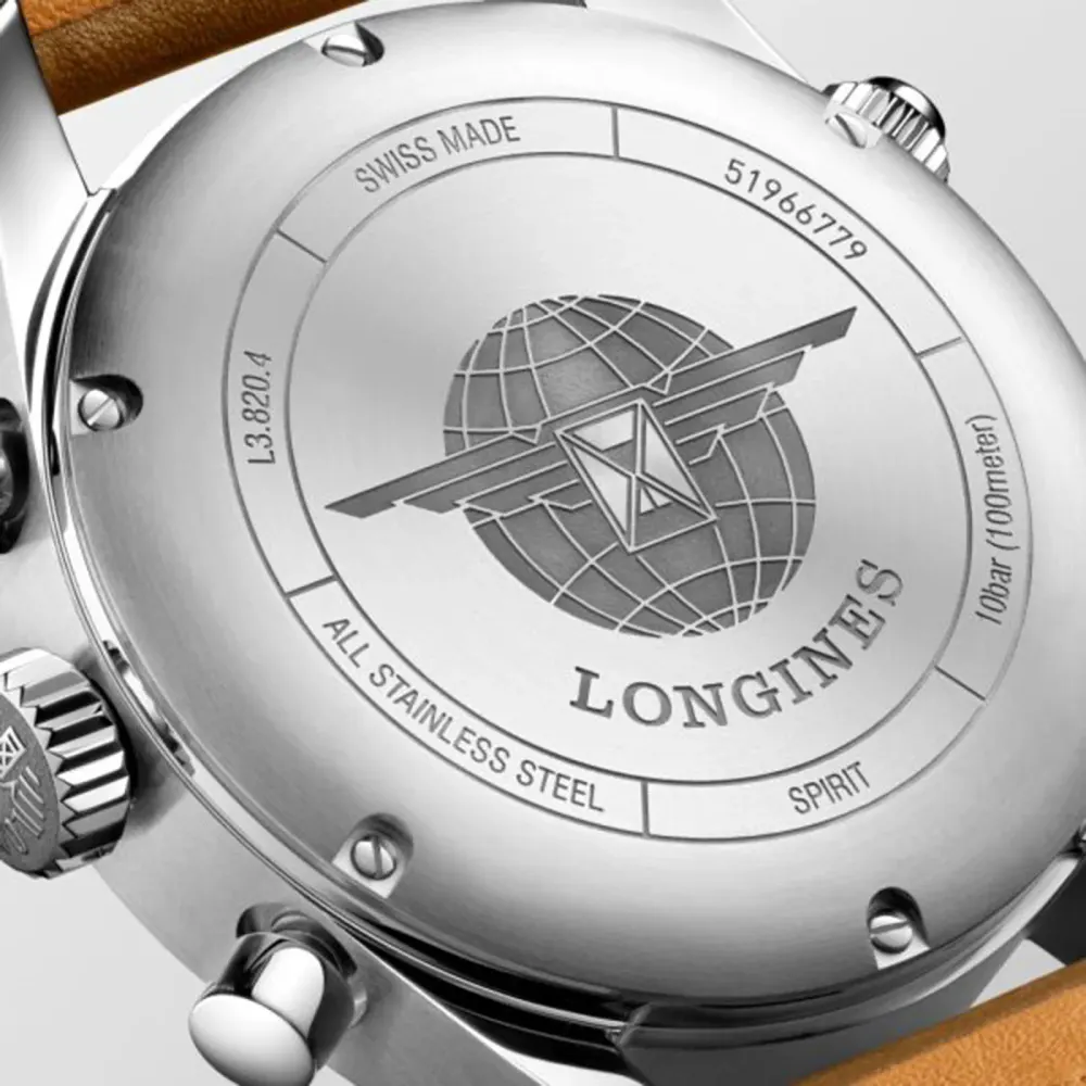 Longines Spirit 42mm Mens Watch in White, additional product view 3