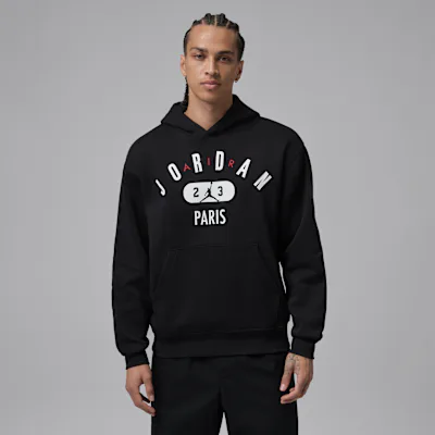 Jordan Men's Paris Fleece Pullover Hoodie - Black