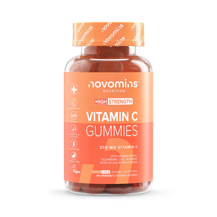 Novomins Vitamin C Orange Flavoured 60 Gummies