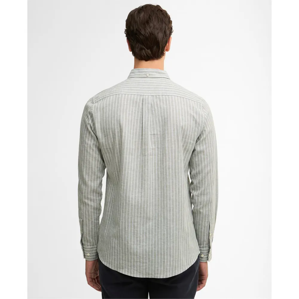 Barbour Mens Nelson Striped Long-Sleeved Tailored Shirt detail 3