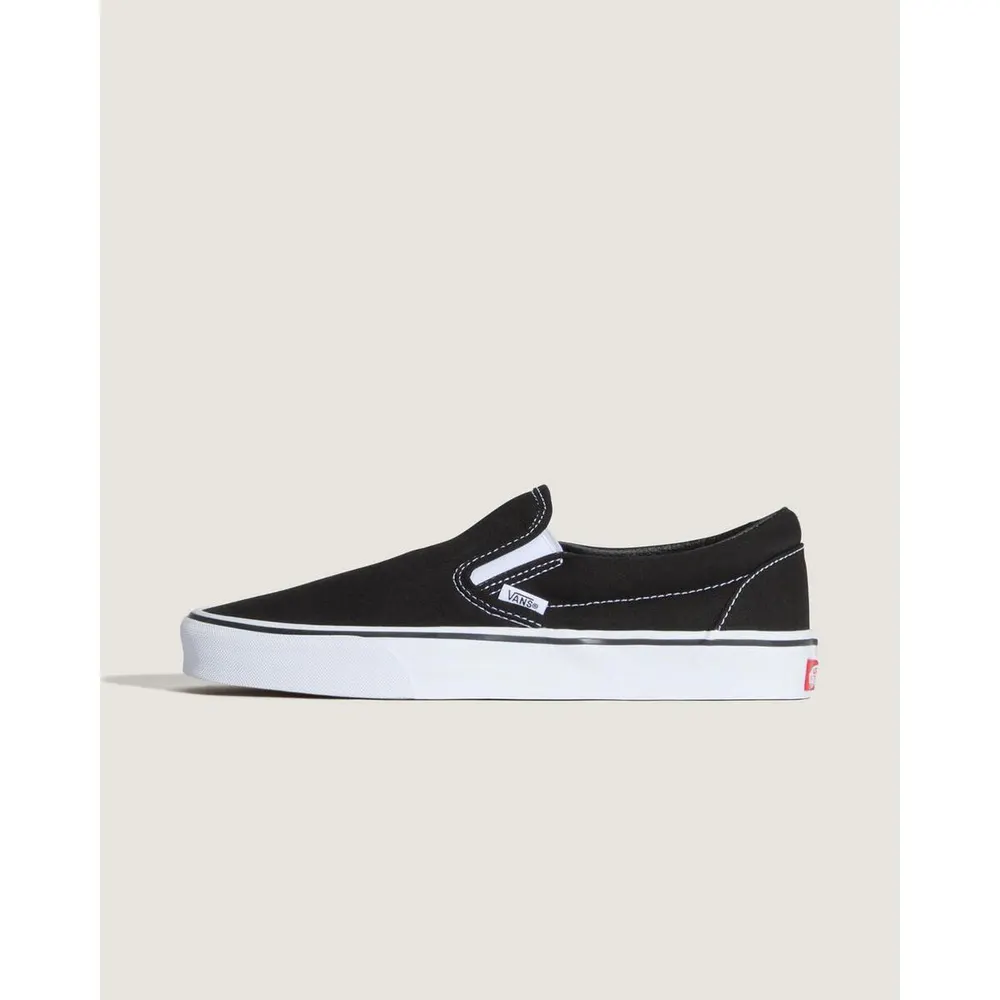Vans Men's Authentic Slip Canvas Trainers in Black, additional product view 2