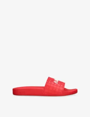 AMIRI MA Quad Rubber Sliders - EUR 43 / 9 UK MEN in RED – Mens | Sandals | Sliders & flip flops
