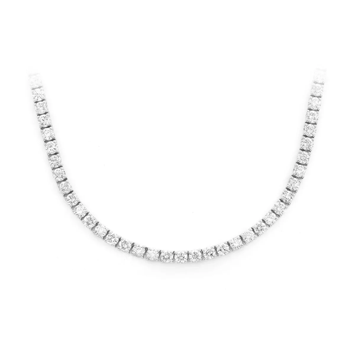 For Him Prong Diamond Tennis Necklace