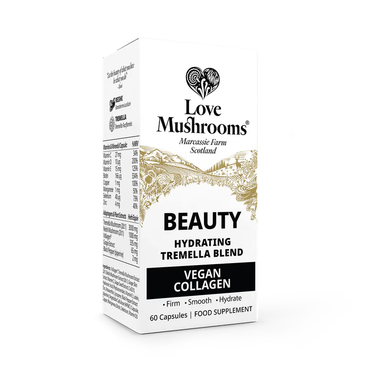 Love Mushrooms VEGAN COLLAGEN BEAUTY 4000MG 60 CAPSULES
