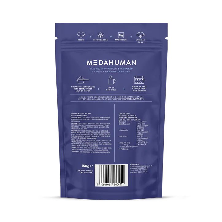 Medahuman Night Mushroom Superblend Powder 150g detail 2