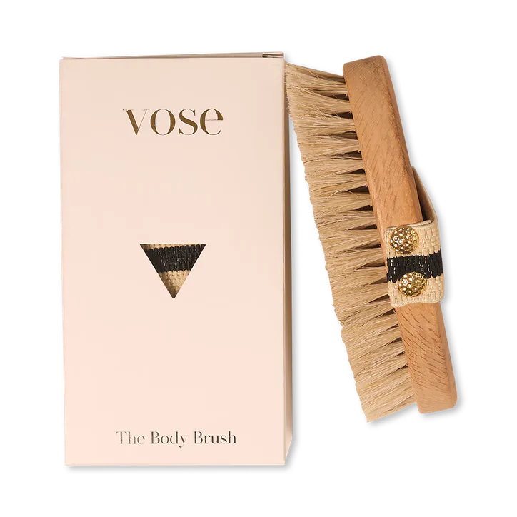 Vose 100% Horse Hair Dry Body Brush - Lotus