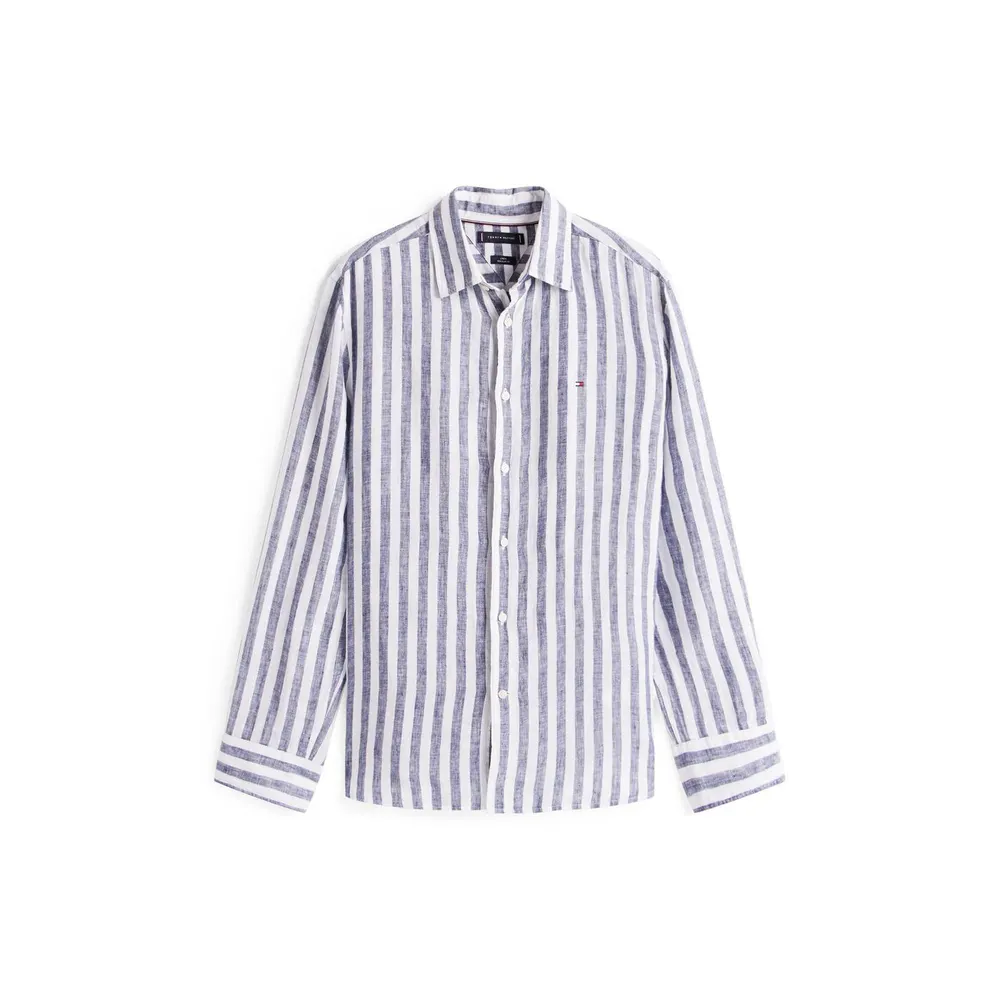 Tommy Hilfiger Men's Bengal Stripe Long-Sleeve Patterned Shirt