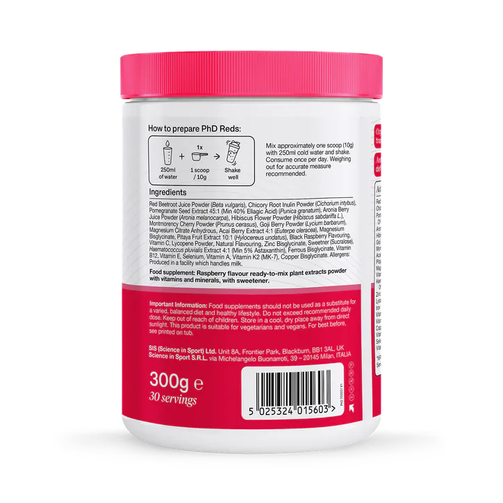 PhD Reds Powder Raspberry 1000 g detail 3