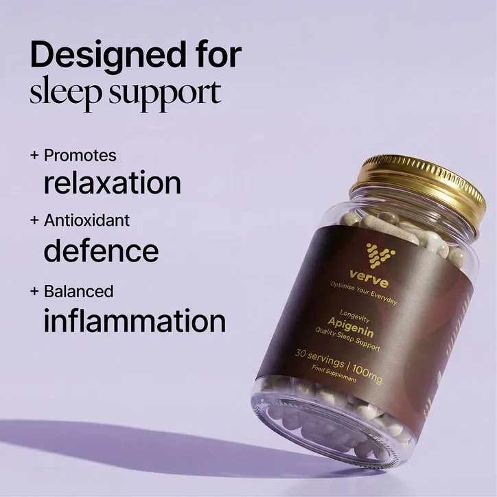 Verve Apigenin 100mg - Longevity & Quality Sleep Support - 30 Servings detail 2