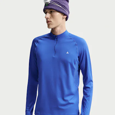Nike ACG Wildsee Men's Dri-FIT 1/4-Zip Long-Sleeve Hiking Top - Hyper Royal/Summit White