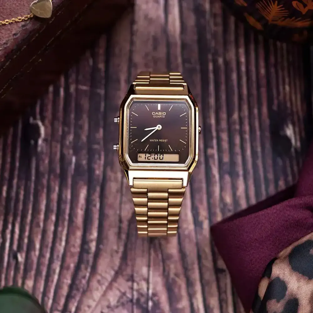 Casio Collection 39mm Unisex Watch Brown in Brown, additional product view 2