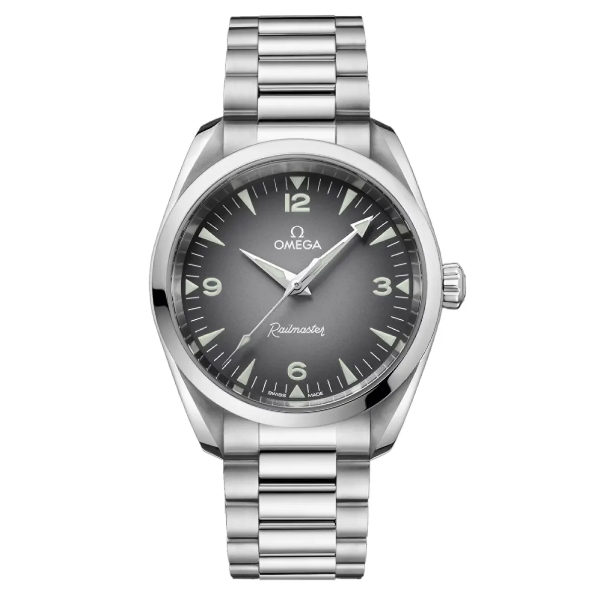Omega Seamaster Railmaster 38mm Mens Watch Grey