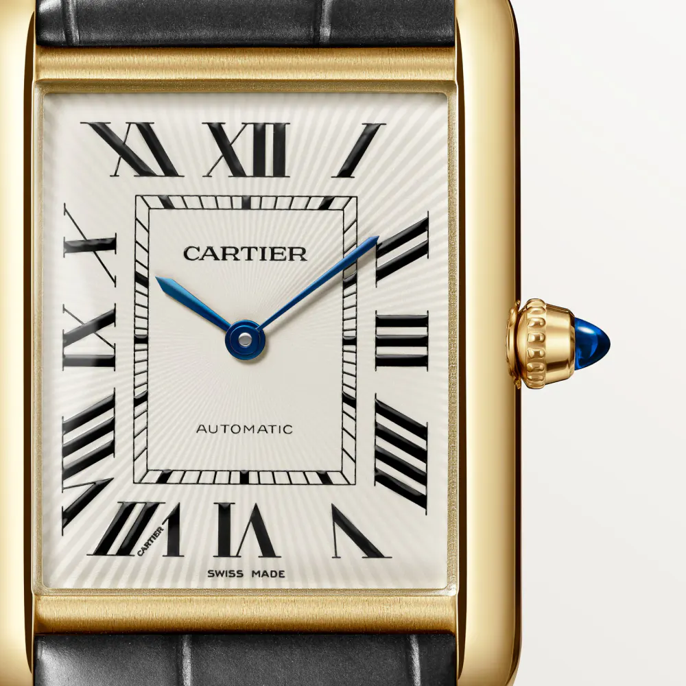 Cartier Tank Louis Cartier watch, large model, mechanical movement with automatic winding detail 3