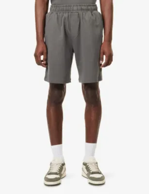 ARNE Relaxed-Fit Straight-Leg Cotton-Jersey Shorts detail 3
