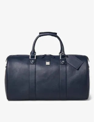 ASPINAL OF LONDON Boston grained-leather duffle bag