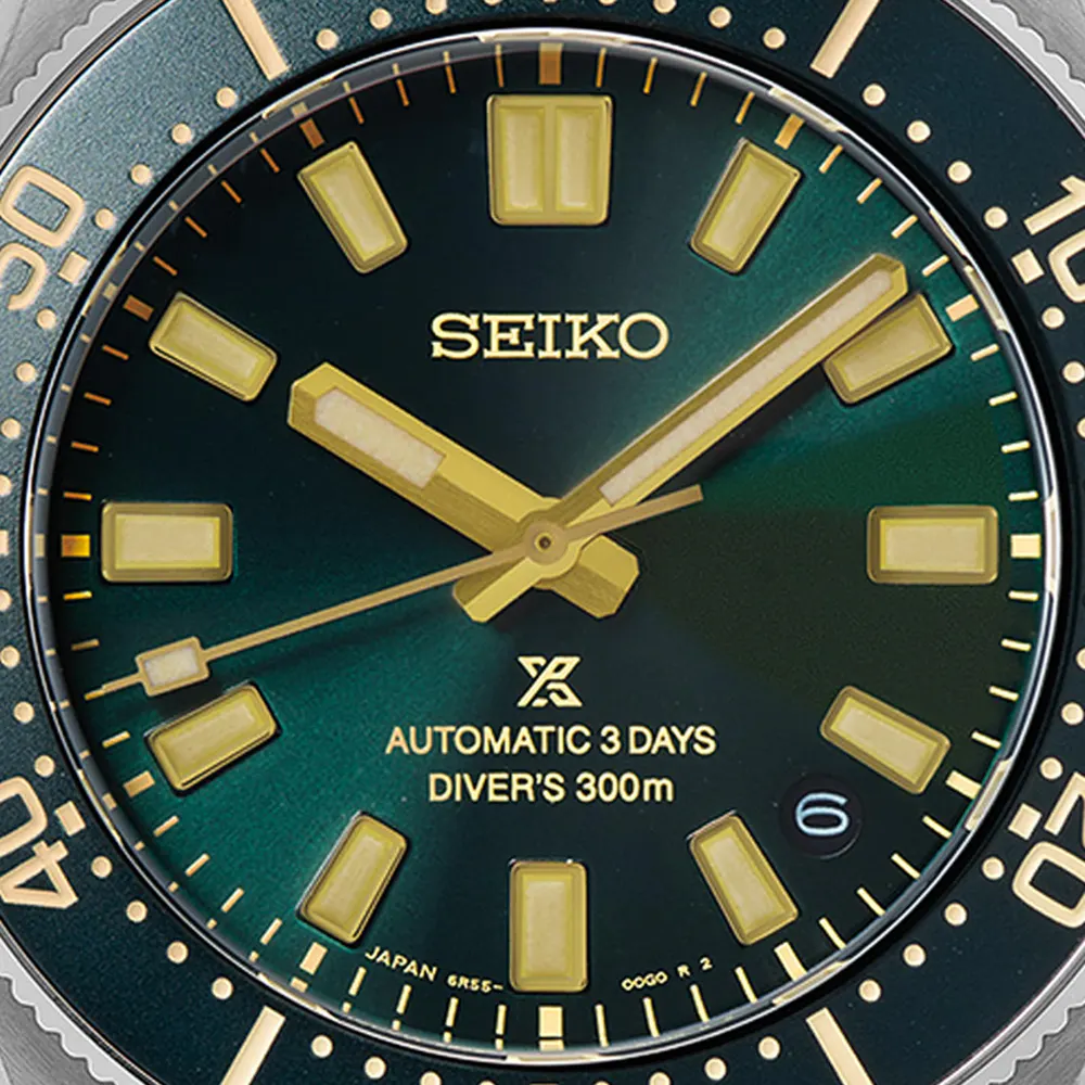 Seiko Prospex Prospex 1965 Heritage 40mm Limited Edition European Exclusive With Green Dial Mens Bracelet Watch detail 2