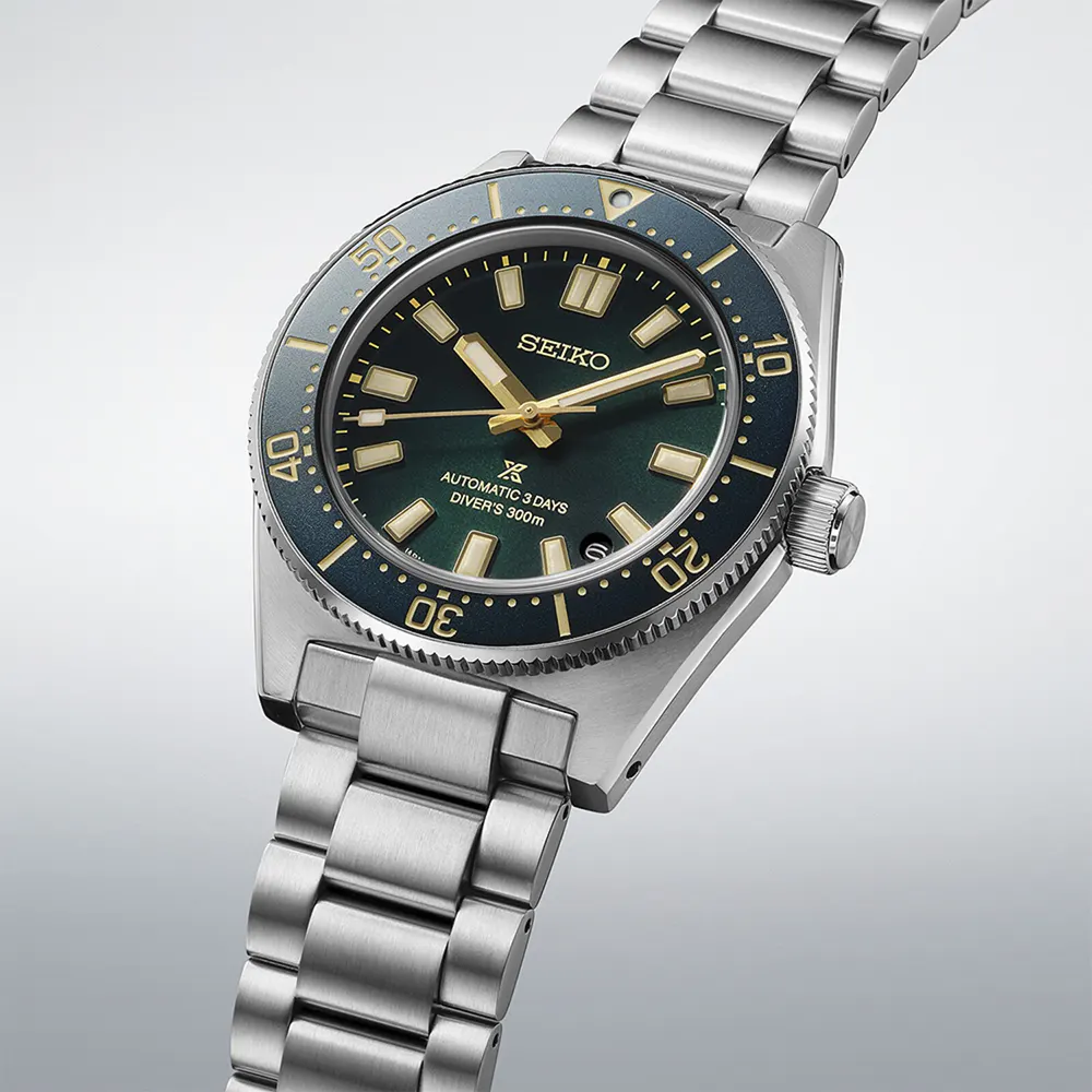 Seiko Prospex Prospex 1965 Heritage 40mm Limited Edition European Exclusive With Green Dial Mens Bracelet Watch detail 3