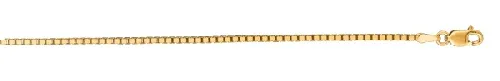 JALGAS - ROYAL CHAIN GROUP 14K Yellow Gold Shiny Classic Box Chain 1.5mm 38115 in 16 Inches – Chain