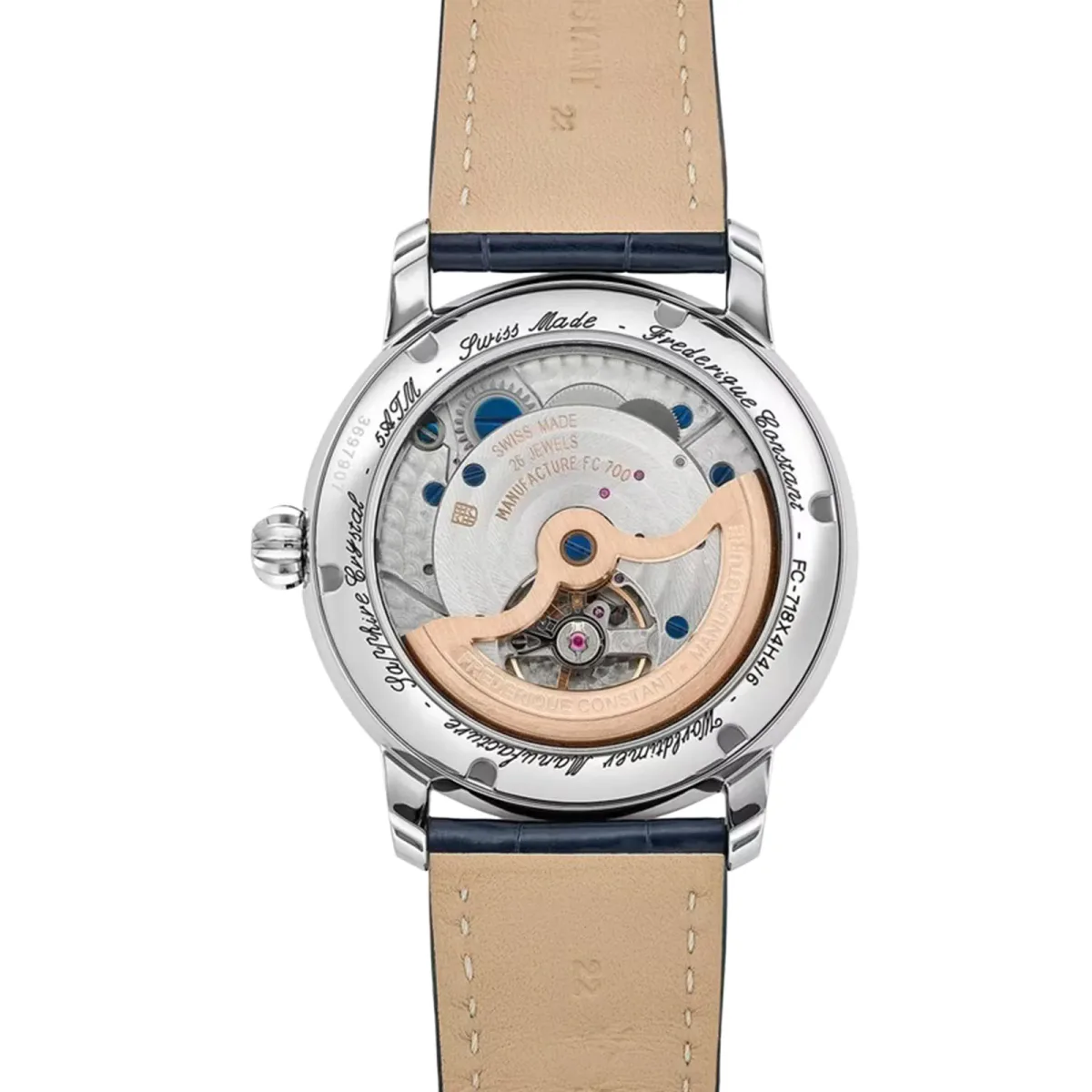 Frederique Constant Classics 42mm Mens Watch in Blue, additional product view 2