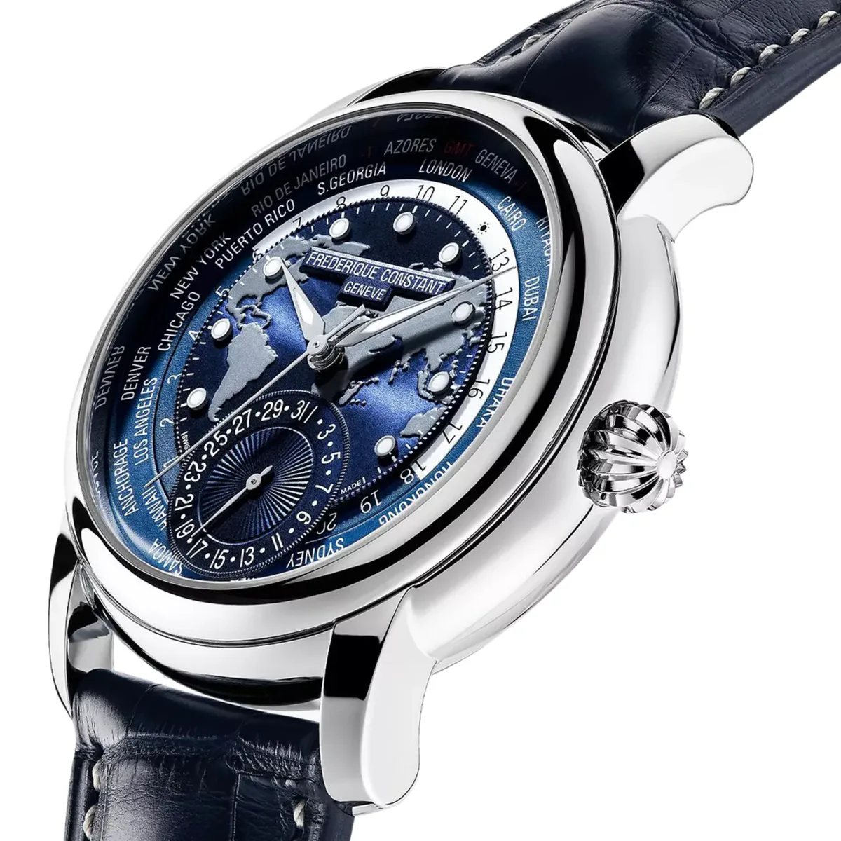 Frederique Constant Classics 42mm Mens Watch in Blue, additional product view 3