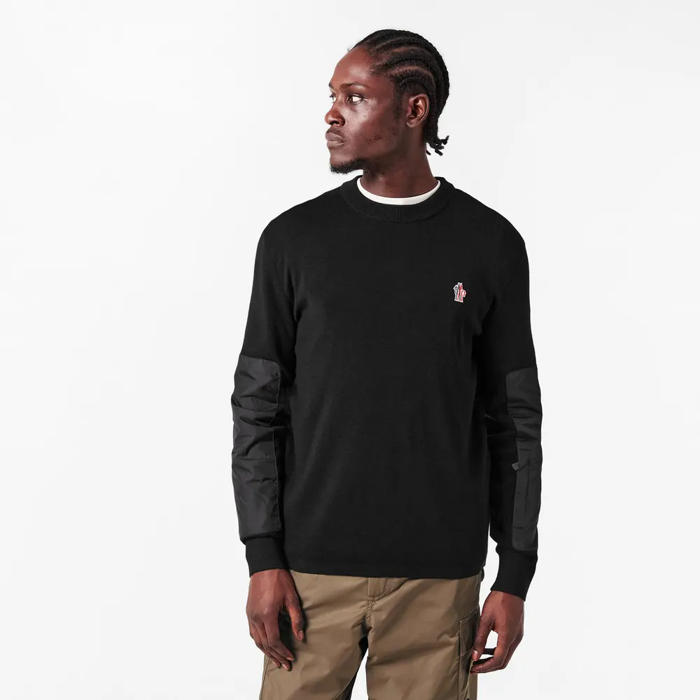 Moncler Grenoble Mens Knitted Top in Black 999, additional product view 3