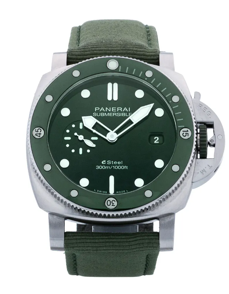 Panerai Submersible QuarantaQuattro PAM01287 — 2022 — Very good in Green – Pre-owned watches