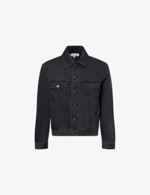 LOEWE Anagram-Embroidery Relaxed-Fit Denim Jacket