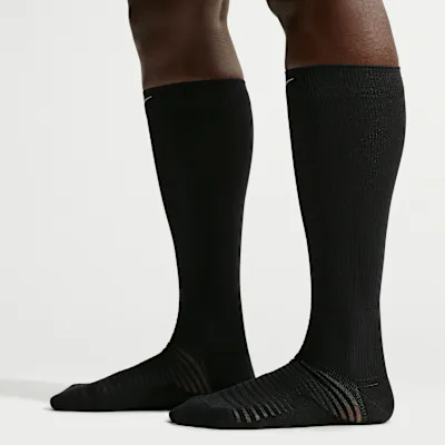 Nike Spark Lightweight Over-The-Calf Compression Running Socks - Black/Reflect Silver in Black/Reflect Silver – Nike men's and unisex